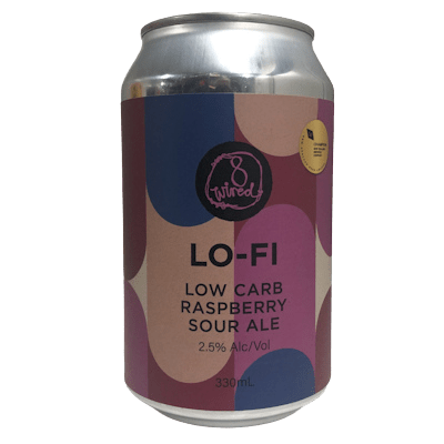 8 Wired Lo-Fi Low Carb Raspberry Sour Ale 330ml