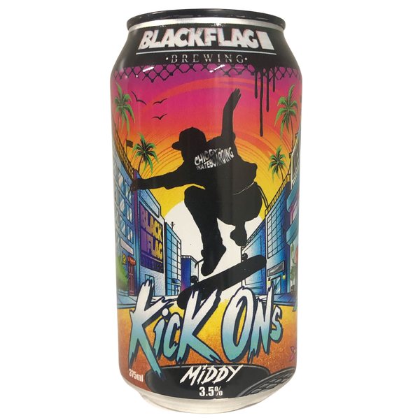 Black Flag Brewing Kick Ons Middy Session Ale 375ml