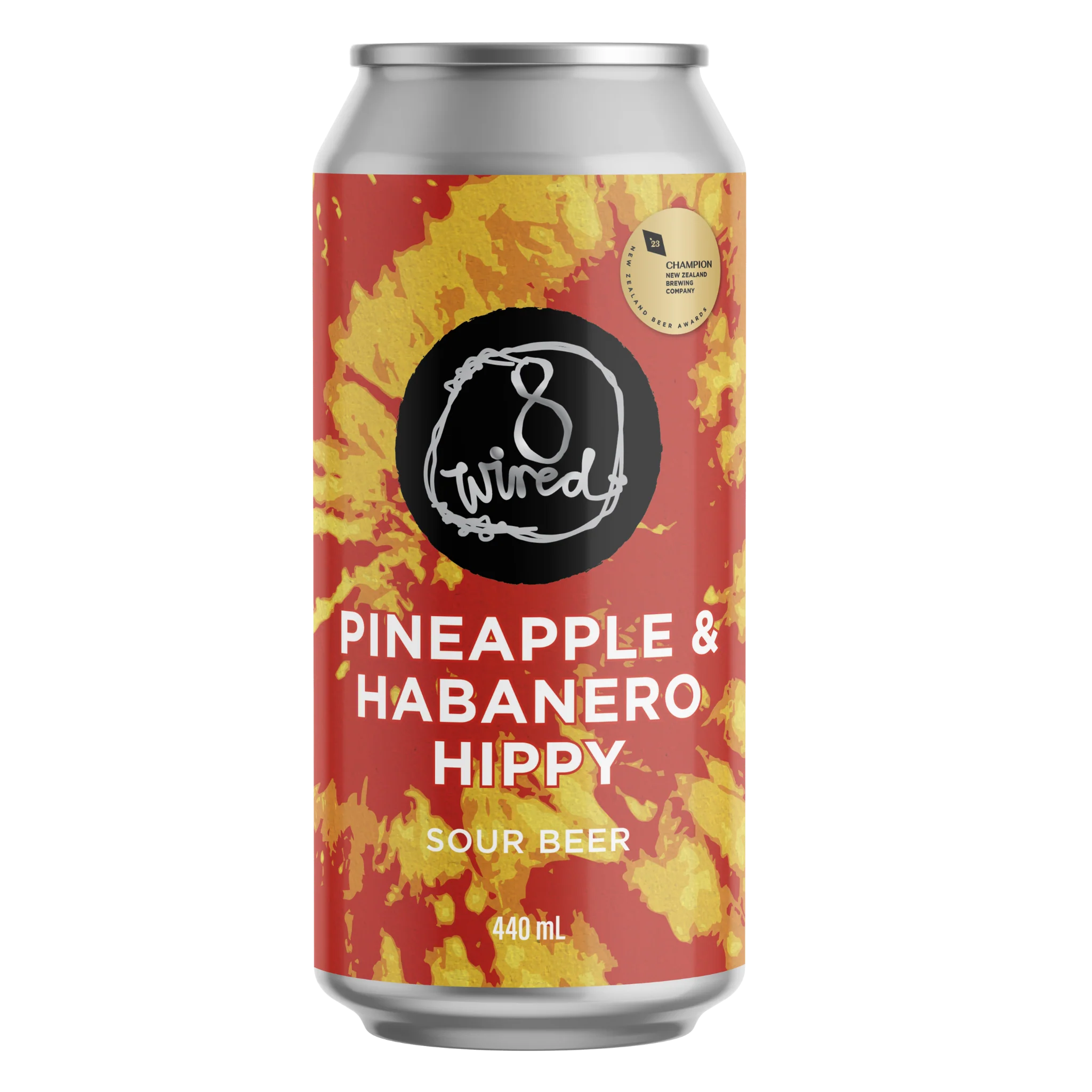 8 Wired Pineapple & Habanero Hippy Sour 440ml | Beer Cellar NZ