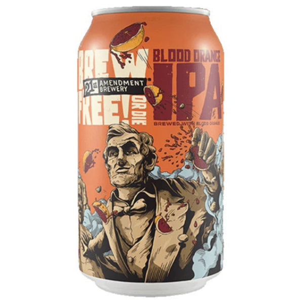 21st Amendment Blood Orange Brew Free! or Die IPA 355ml