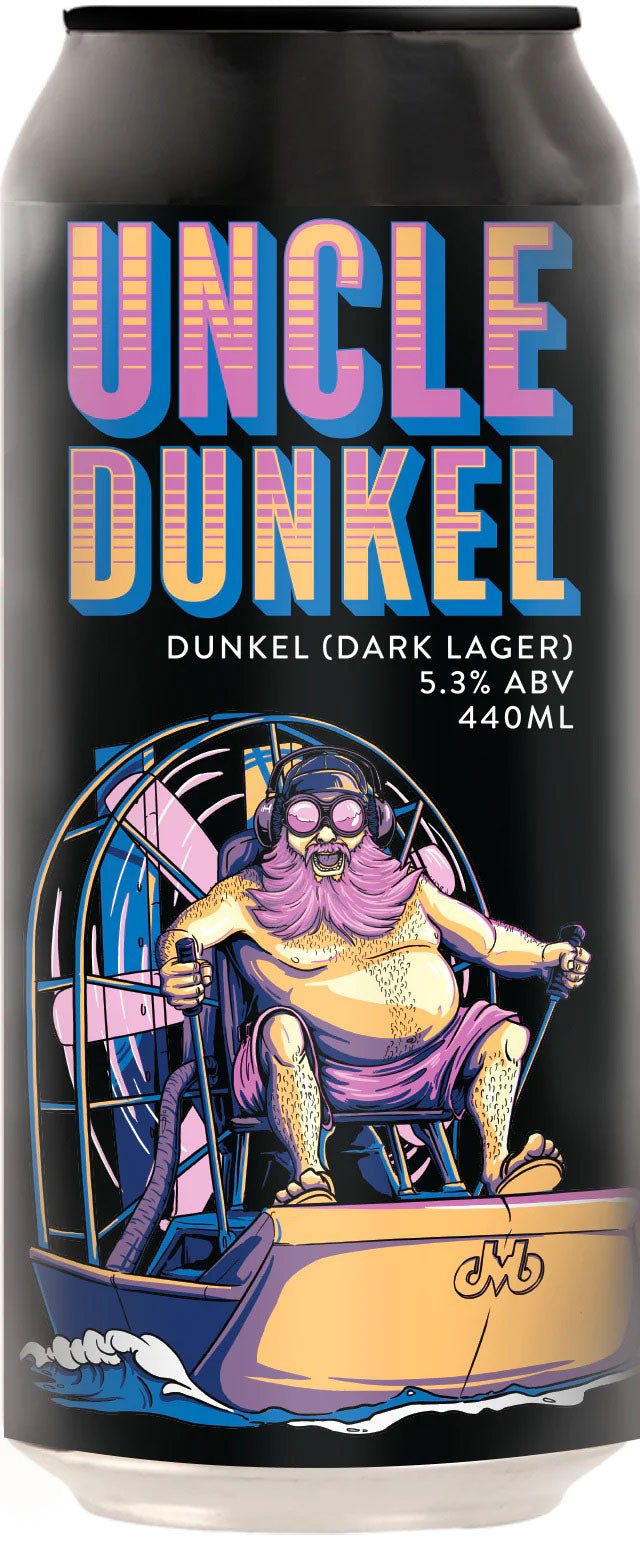 Double Vision Uncle Dunkel Dark Lager 440ml | Beer Cellar NZ