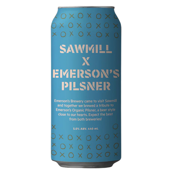 Sawmill x Emersons Pilsner 440mL