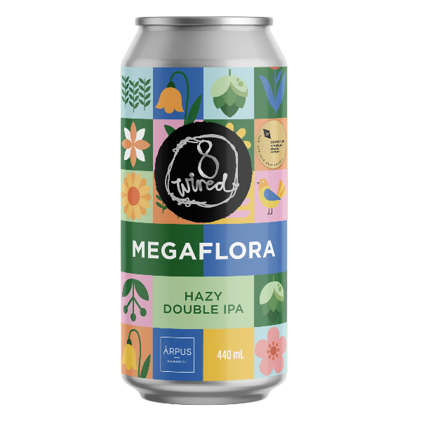 8 Wired Megaflora Double Hazy IPA 440ml
