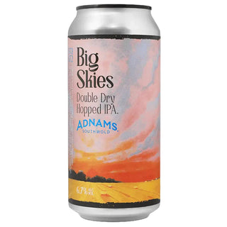 Can of Big Skies Double Dry Hopped IPA by Adnams on a white background