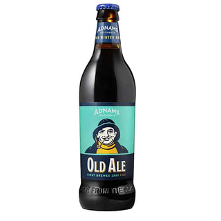 Adnams Old Ale bottle on a white background