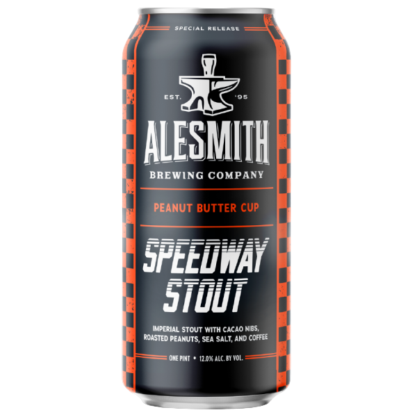 Alesmith Brewing Company Speedway Stout can on a white background