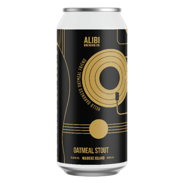 Alibi Brewing Hello Darkness Oatmeal Stout 440ml | Beer Cellar NZ