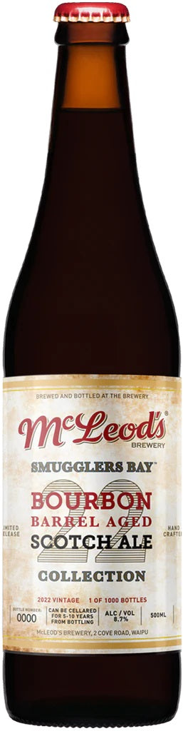 Mcleods Smugglers Bay Bourbon Barrel Aged Scotch Ale 500ml - The Beer Cellar