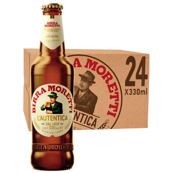 Birra Moretti Lager 24x330ml | Beer Cellar NZ