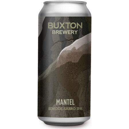 Buxton Brewery Mantel Simcoe Sabro IPA can on a white background
