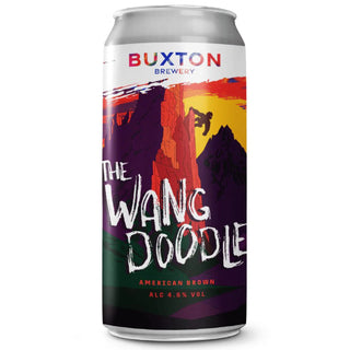 Buxton Brewery can of 'The Wang Doodle' beer on a white background