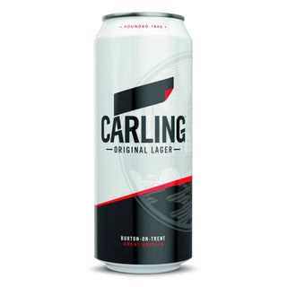 Carling Original Lager can on a white background