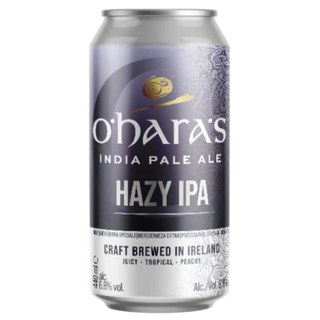 O'hara's Hazy IPA can on a white background