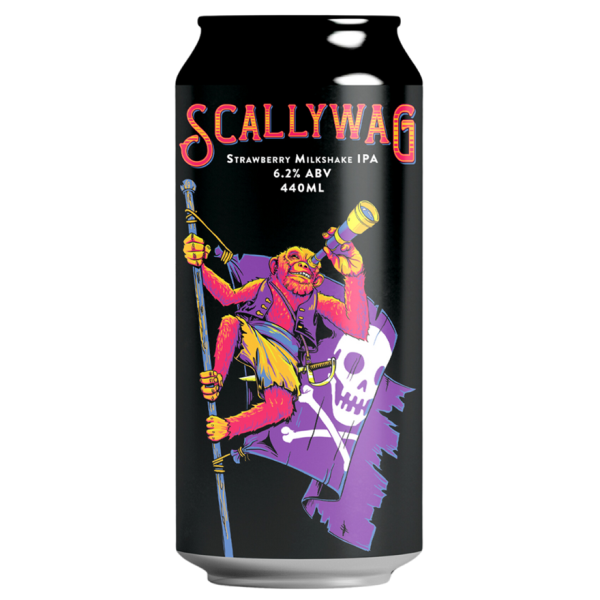 Double Vision Scallywag Strawberry Milkshake IPA 440ml