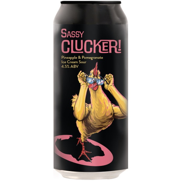 Double Vision Sassy Clucker Pineapple & Pomegranate Ice Cream Sour 440ml