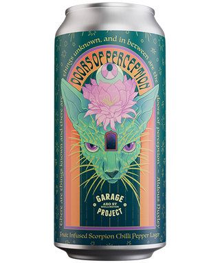 Garage Project Doors Of Perception Watermelon, Dragonfruit & Scorpion Chilli Lager 440ml - The Beer Cellar