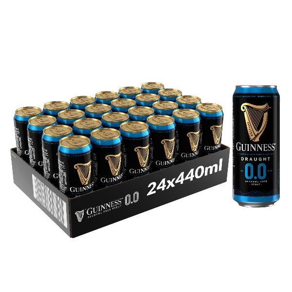 Guinness 0.0% Non Alcoholic Stout 24x440ml