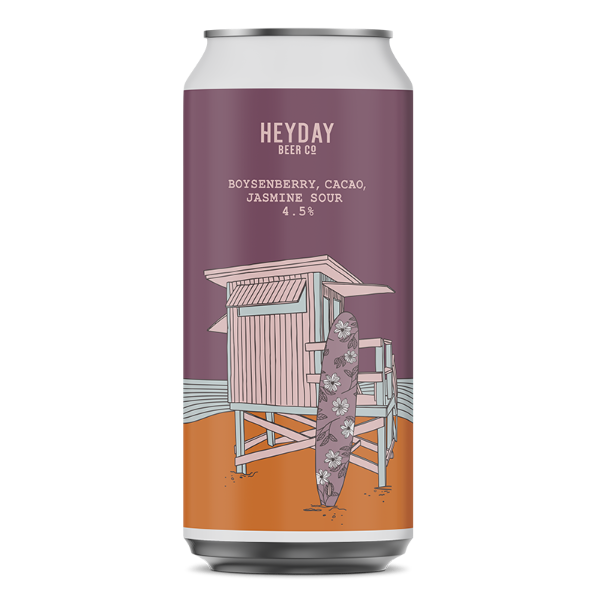Heyday Boysenberry, Cacao & Jasmine Sour 440ml