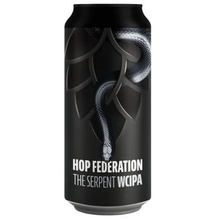 Black can of Hop Federation The Serpent WCIPA with snake design on a white background
