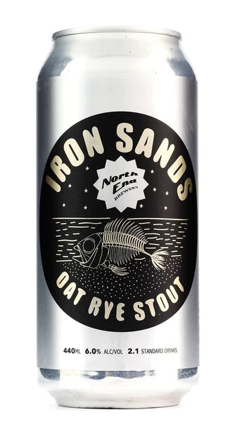 North end Iron Sands Oat Rye Stout 440ml