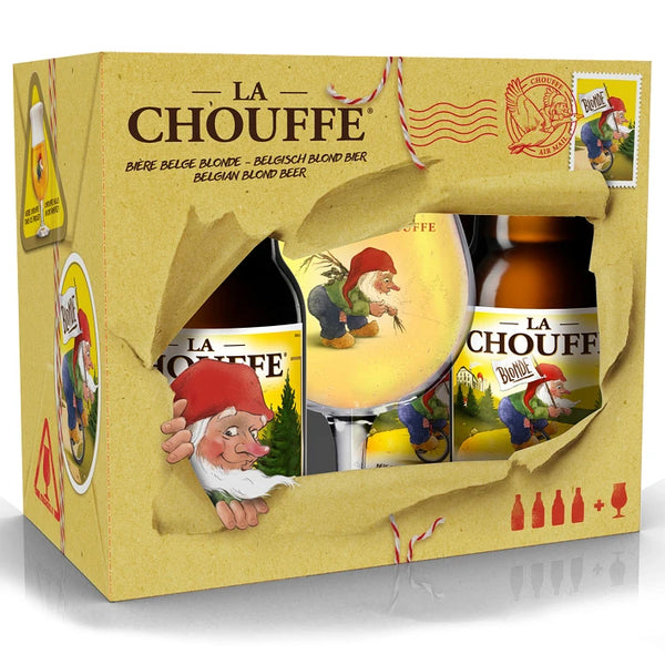La Chouffe Gift Set 4x330ml + 1x Glass 330ml