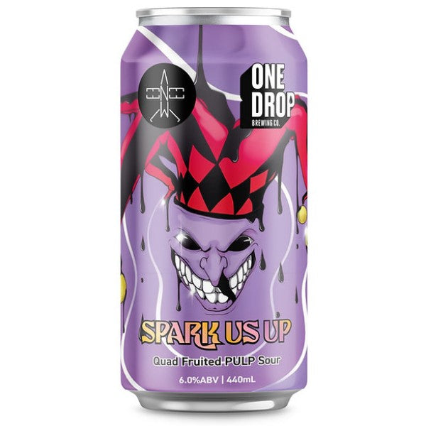 One Drop Brewing Spark Us Up Quad Fruited Pulp Sour 440ml