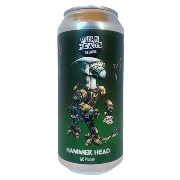 Punk Heads Hammer Head West Coast Pilsner 440ml | Beer Cellar NZ