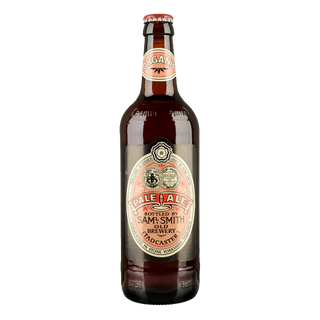 Sam Smith Pale Ale bottle on a white background