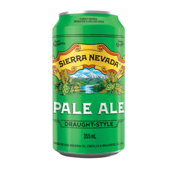 Sierra Nevada Pale Ale can on a white background