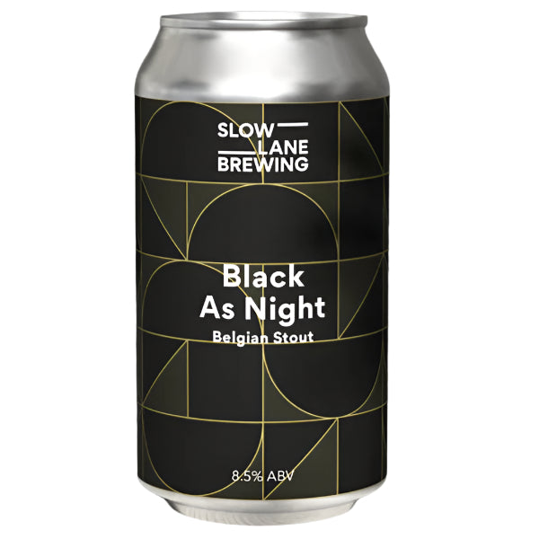 Slow Lane Brewing Black As Night Belgian Stout 375ml
