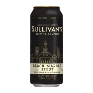 Sullivan's Brewing Company Black Marble Stout can on a white background