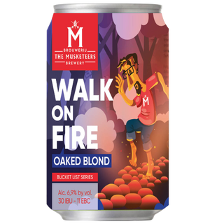 The Musketeers Walk On Fire Oaked Blond 330ml - The Beer Cellar