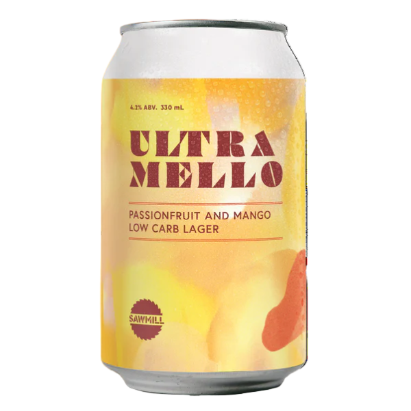 Sawmill Ultra Mello Passionfruit & Mango Low Carb Lager 330ml