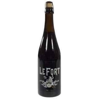 Bottle of Le Fort beer on a white background