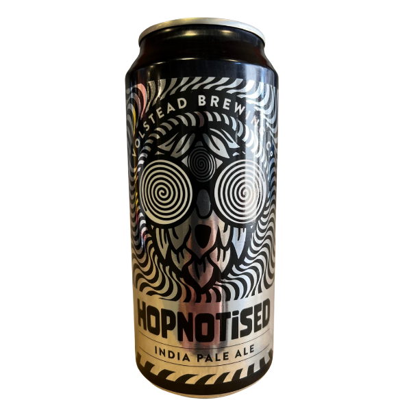 Can of Hopnotised India Pale Ale from Lostead Brew on a white background