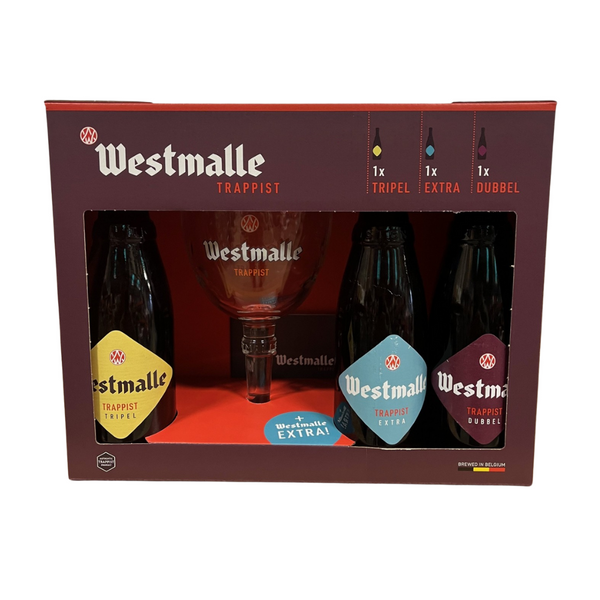 Westmalle 3x330ml + Glass Gift Pack