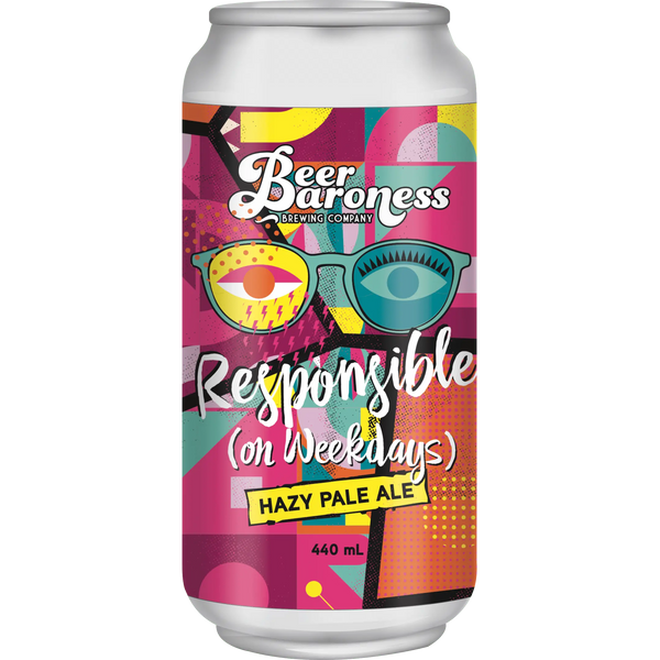 Beer Baroness Responsible On Weekdays Hazy Pale Ale 440ml