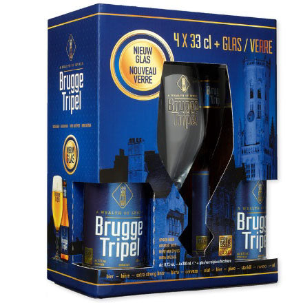 Brugge Tripel 4x330mL + Glass Gift Pack