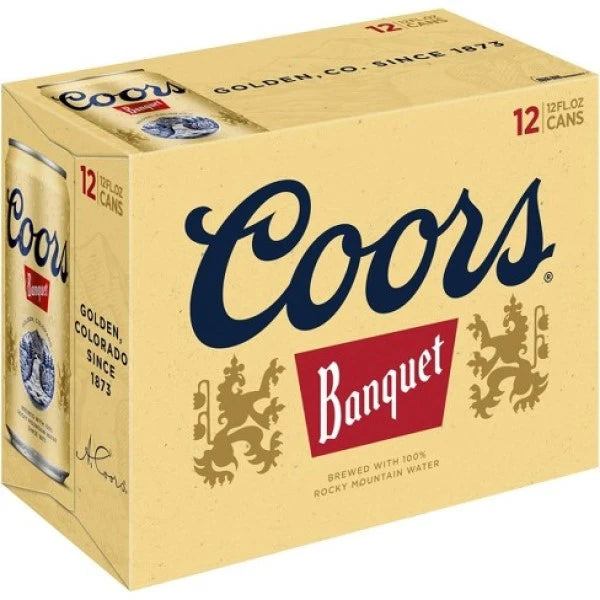 Coors Banquet Lager Beer 12x355ml Cans