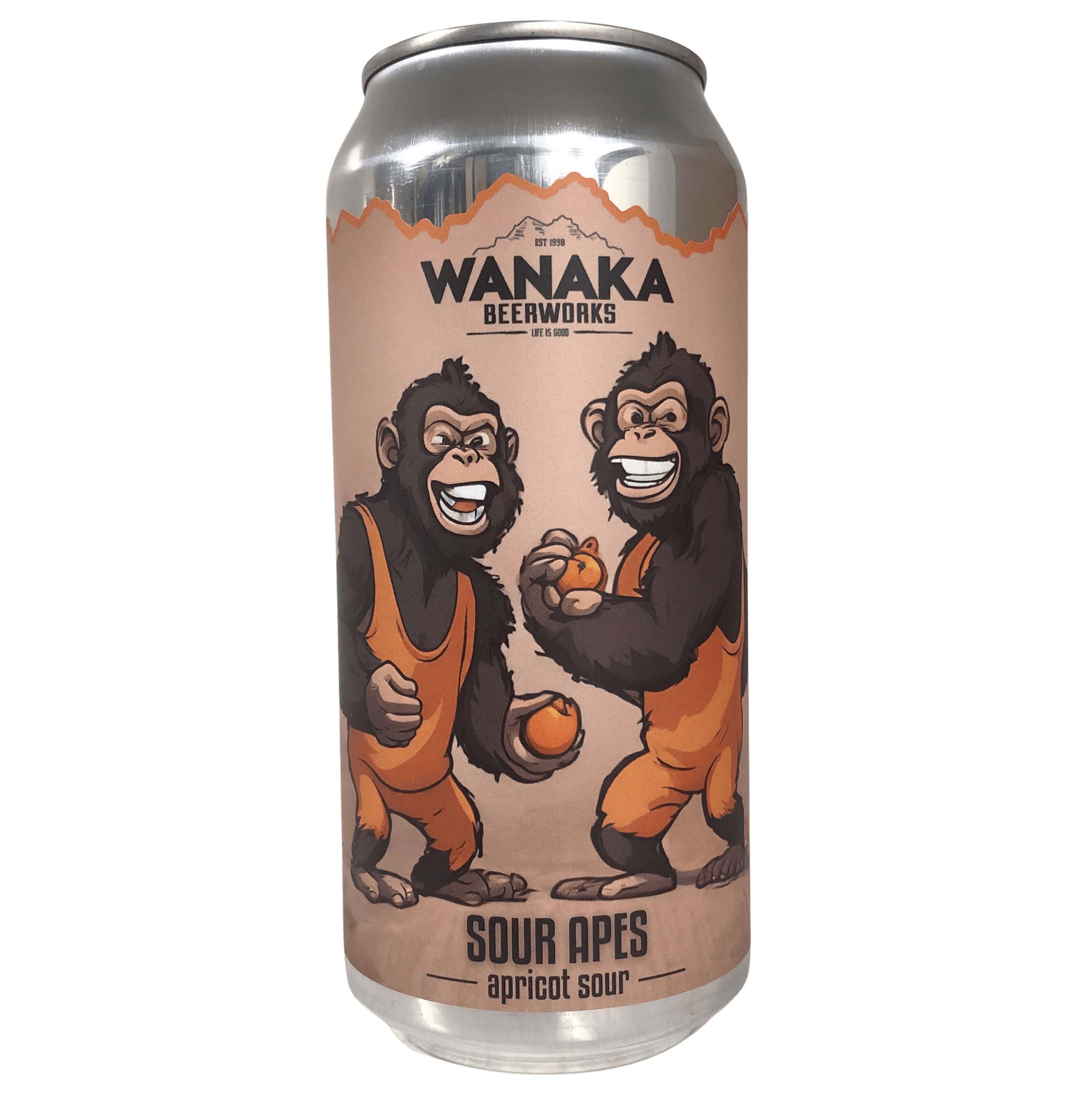 Wanaka Beerworks Sour Apes Apricot Sour 440ml | Beer Cellar NZ