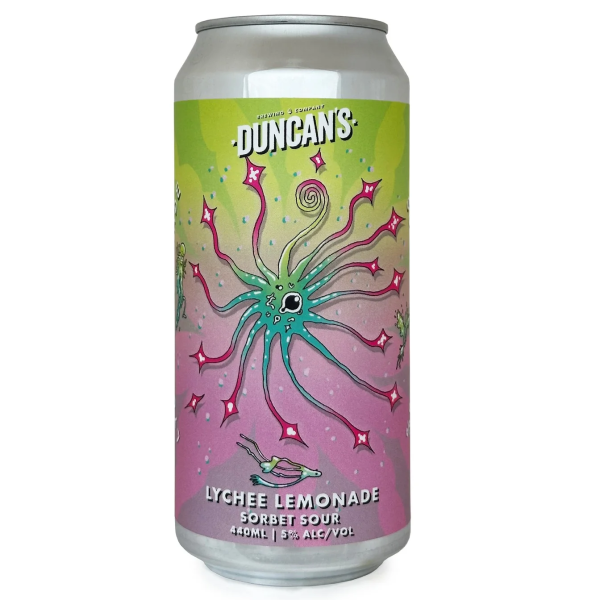 Duncans Lychee Lemonade Sorbet Sour 440ml