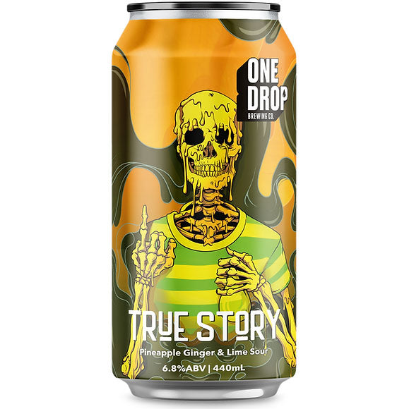 One Drop Brewing True Story Pineapple, Ginger & Lime Sour 440ml