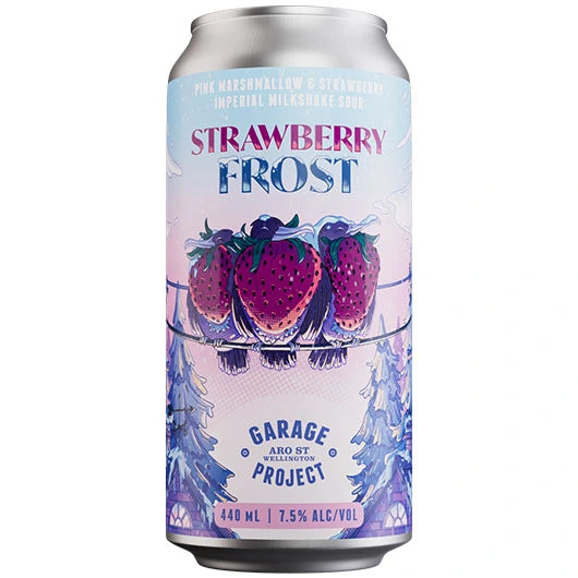 Garage Project Strawberry Frost Marshmallow & Strawberry Milkshake Sour 440ml