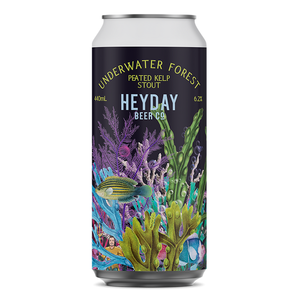 Heyday Underwater Forest Peated Kelp Stout 440ml