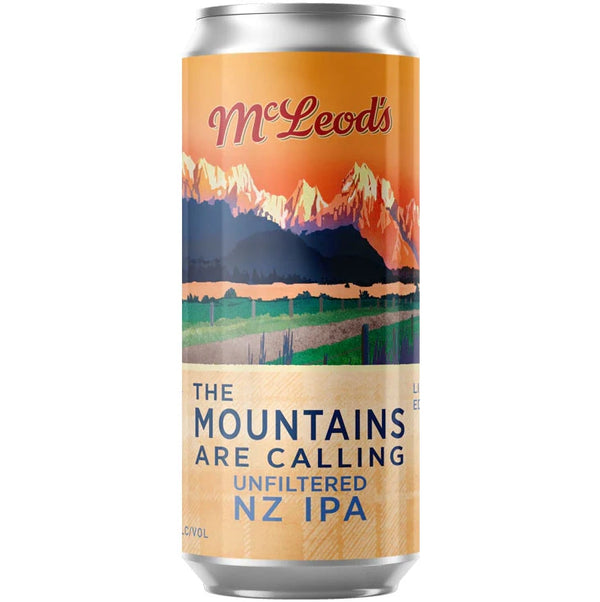 Mcleods The Mountains Are Calling Unfiltered NZ IPA 440ml