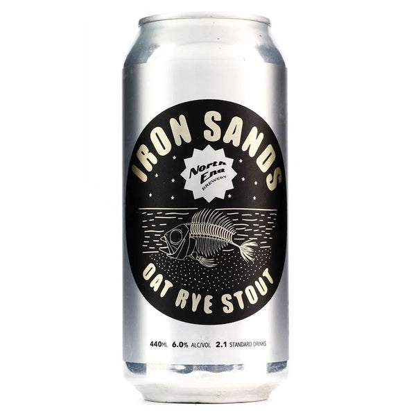 North end Iron Sands Oat Rye Stout 440ml