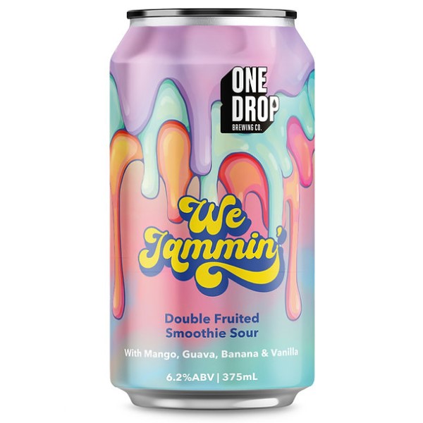 One Drop Brewing We Jammin' Double Fruited Smoothie Sour 375ml