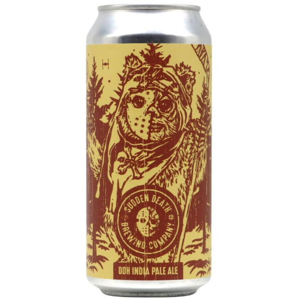 Beer can with a graphic design on a white background