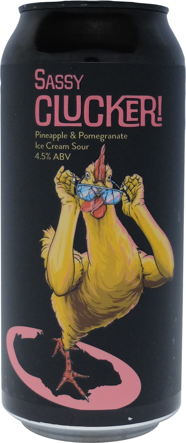 Double Vision Sassy Clucker Pineapple & Pomegranate Ice Cream Sour 440ml