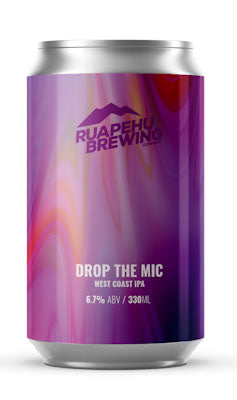 Ruapehu Brewing Drop The Mic West Coast IPA 330ml
